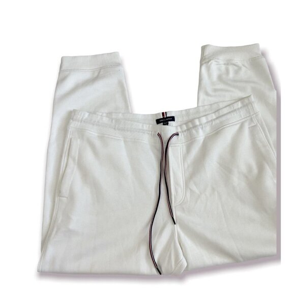 TOMMY Hilfiger Sweatpants Jogger XXL White Soft Fleece - Picture 4 of 10